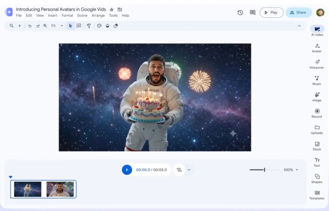 Google Videos Introduces Feature for Personalized AI Video Creation