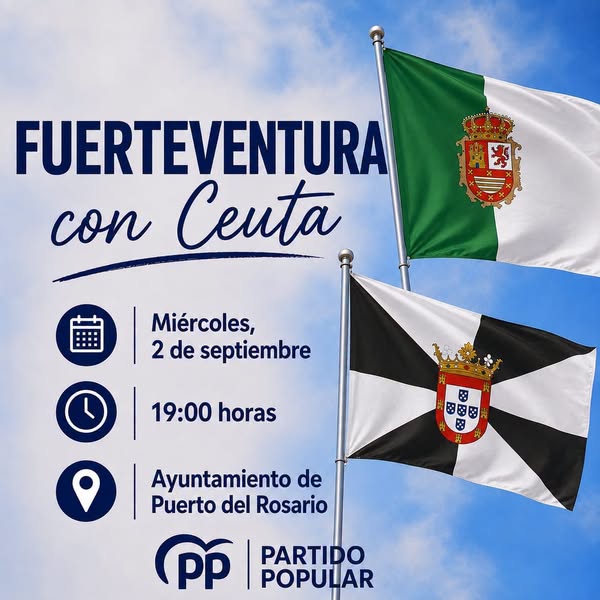 Fuerteventura PP joins citizen rally supporting Ceuta.