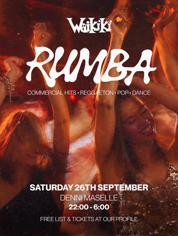 Rumba Night at Waikiki with Denni Maselle This Saturday! Rumba Night at Waikiki with Denni Maselle This Saturday!